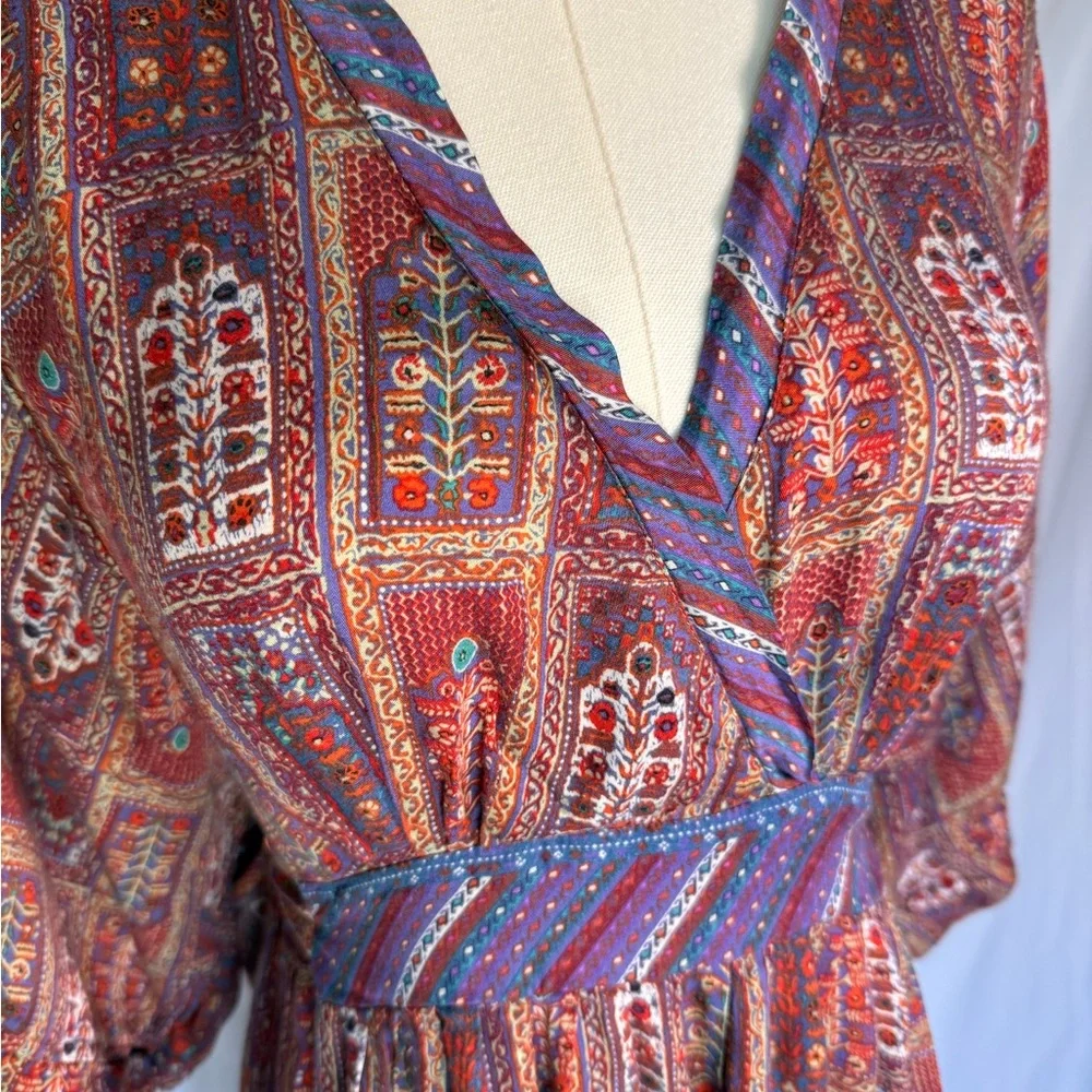 Anthropologie Tiny Omina Kimono Dress Boho Festival Sz Medium - Picture 4 of 10